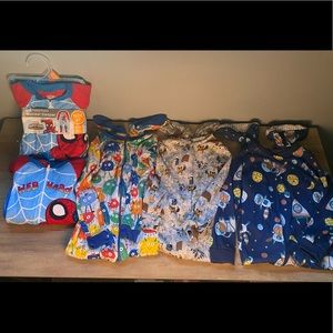 Five 4T footie pjs